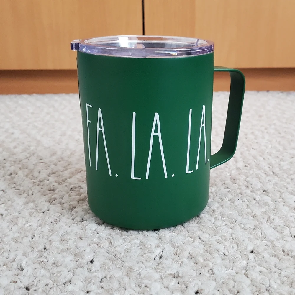 Rae Dunn Fa La La Christmas Insulated Tumbler NEW
